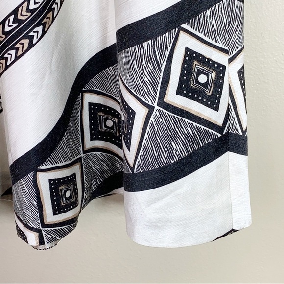 White House Black Market Silk Blend Pattern Skirt - Picture 2 of 6
